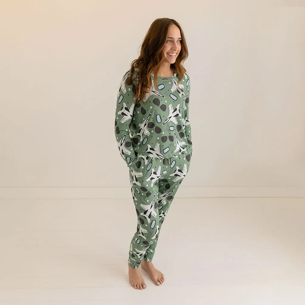 Airman Women's Long Sleeve Scoop Loungewear