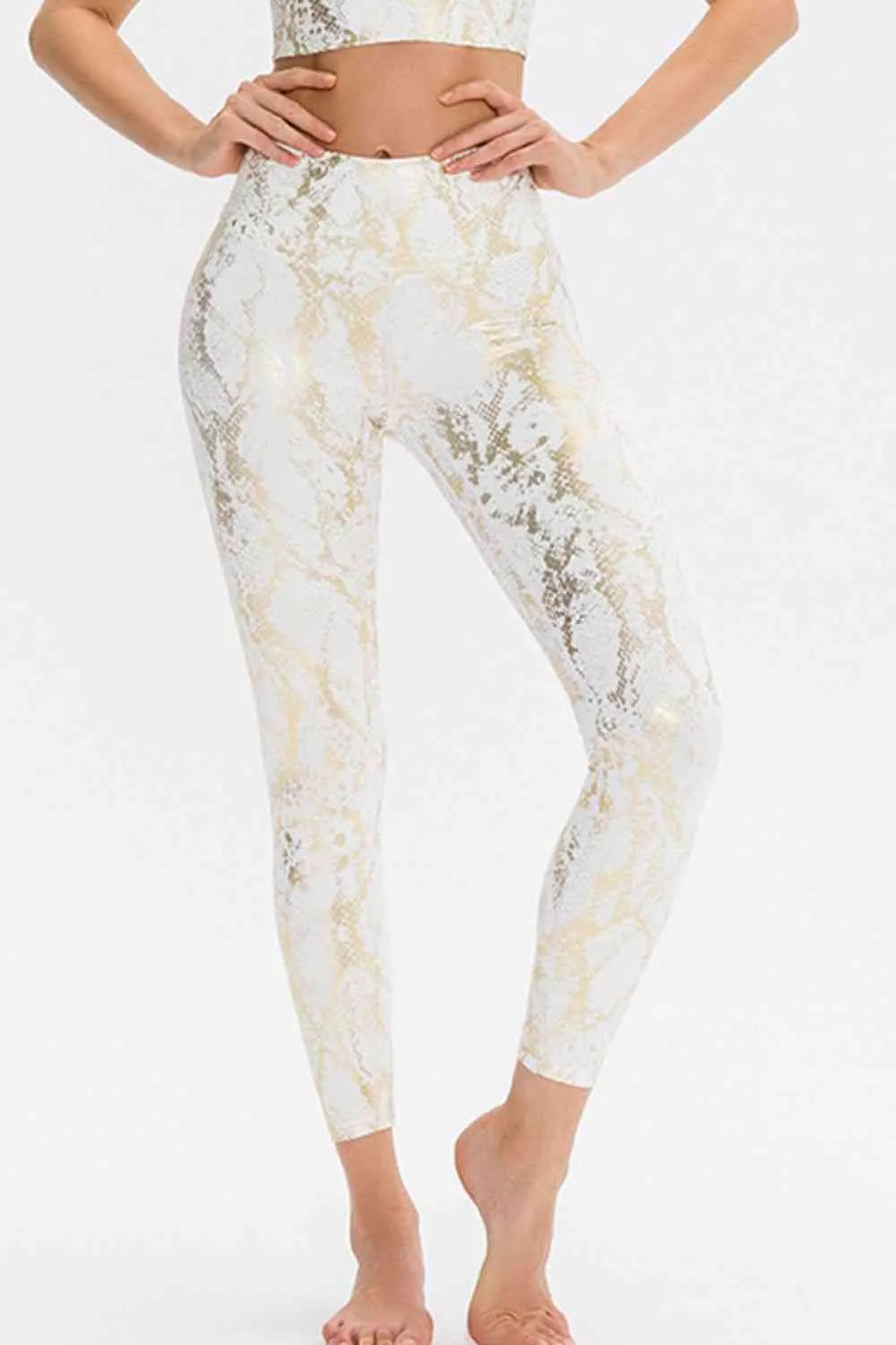 Animal Print Active Pants - Plus