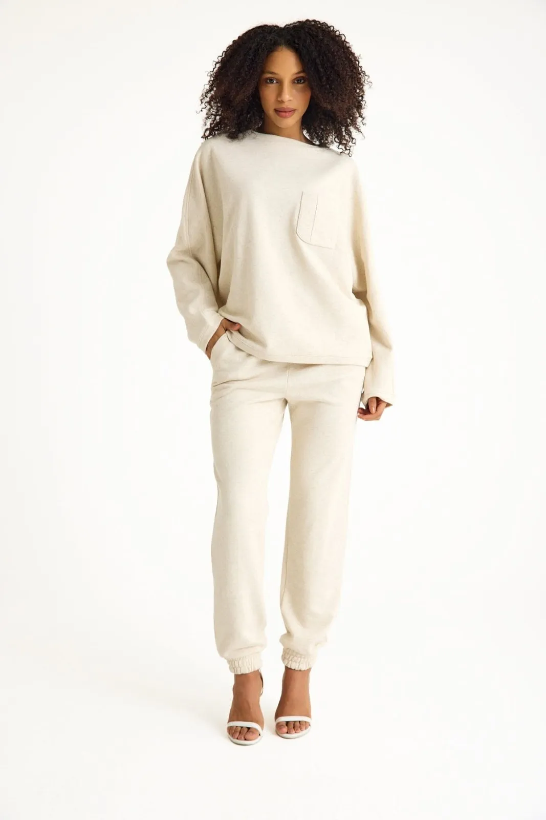 Beige Women's Lounge Top