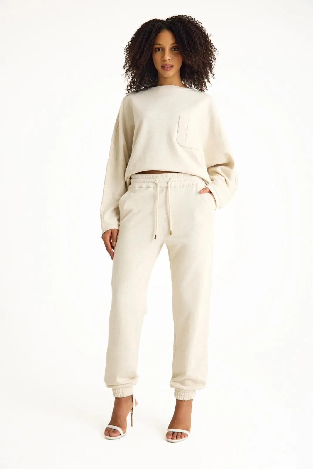 Beige Women's Lounge Top