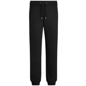 Belstaff Patch Logo Plain Black Sweatpants