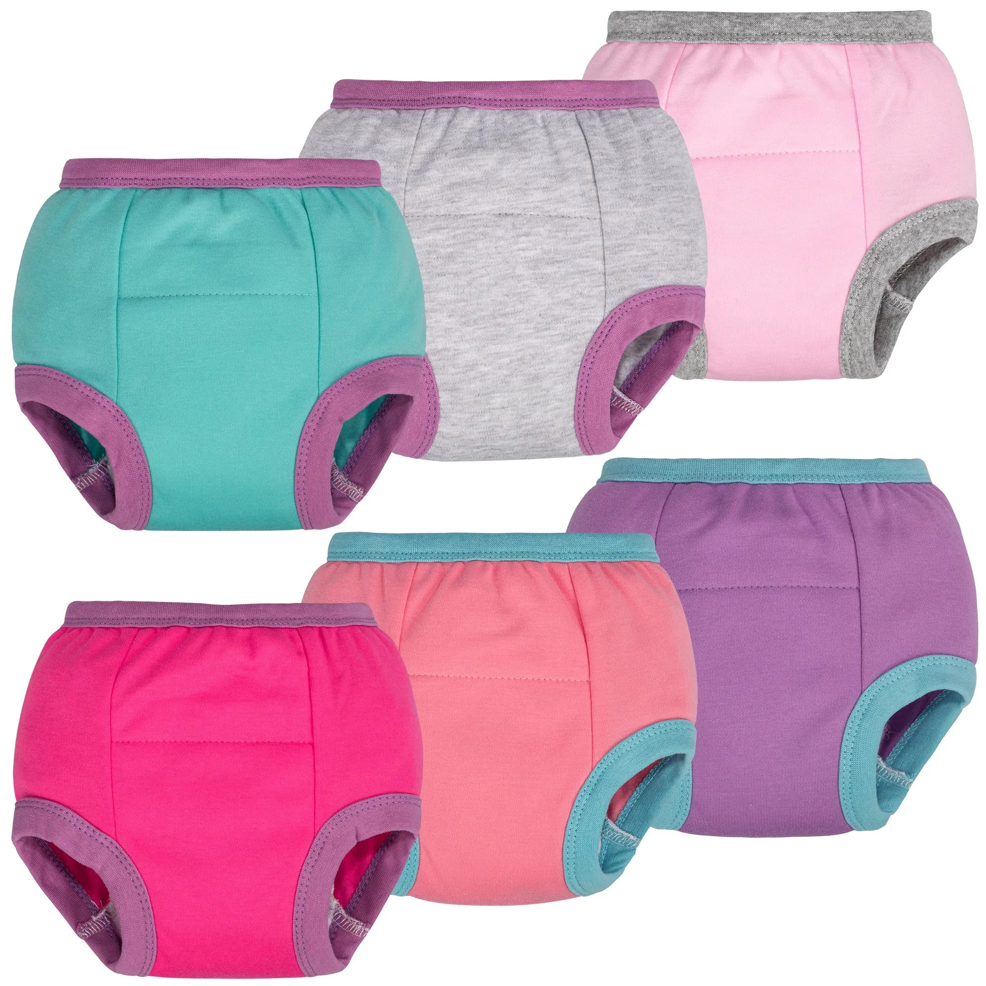 BIG ELEPHANT Training Pants for Girls 6 Packs