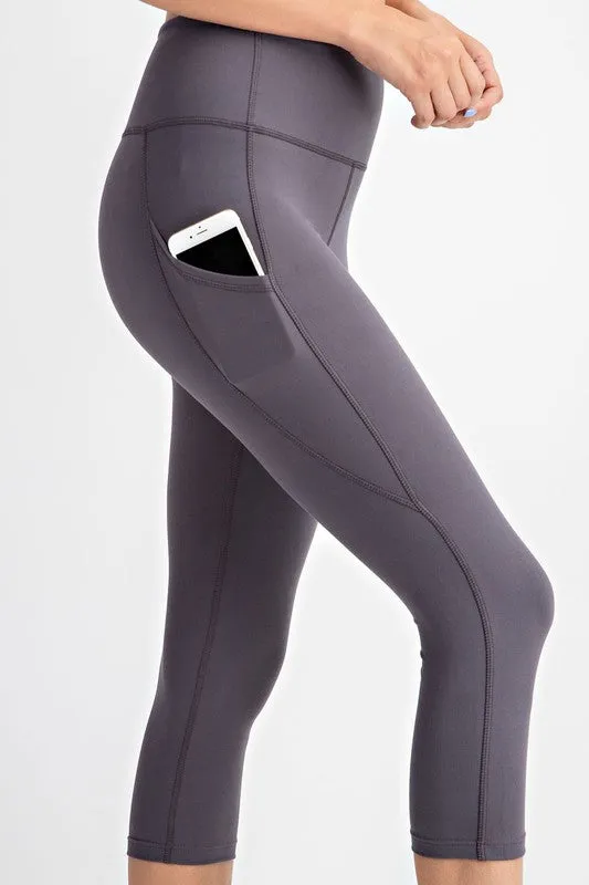 Capri Yoga Pants w/ Pockets - Buttery soft - light athletic hold 8 colors by Rae Mode