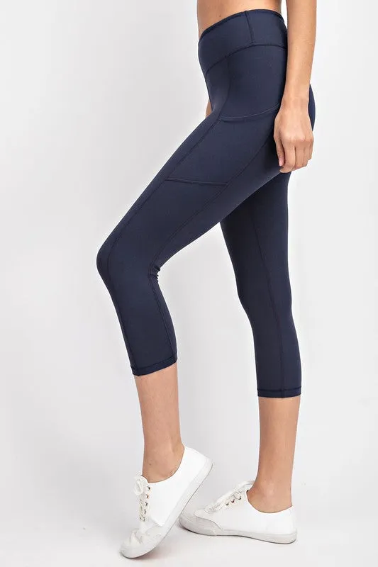 Capri Yoga Pants w/ Pockets - Buttery soft - light athletic hold 8 colors by Rae Mode