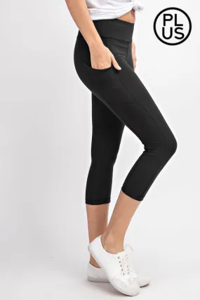 Capri Yoga Pants w/ Pockets - Buttery soft - light athletic hold 8 colors by Rae Mode