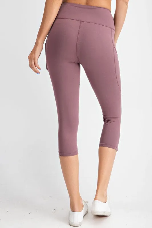 Capri Yoga Pants w/ Pockets - Buttery soft - light athletic hold 8 colors by Rae Mode