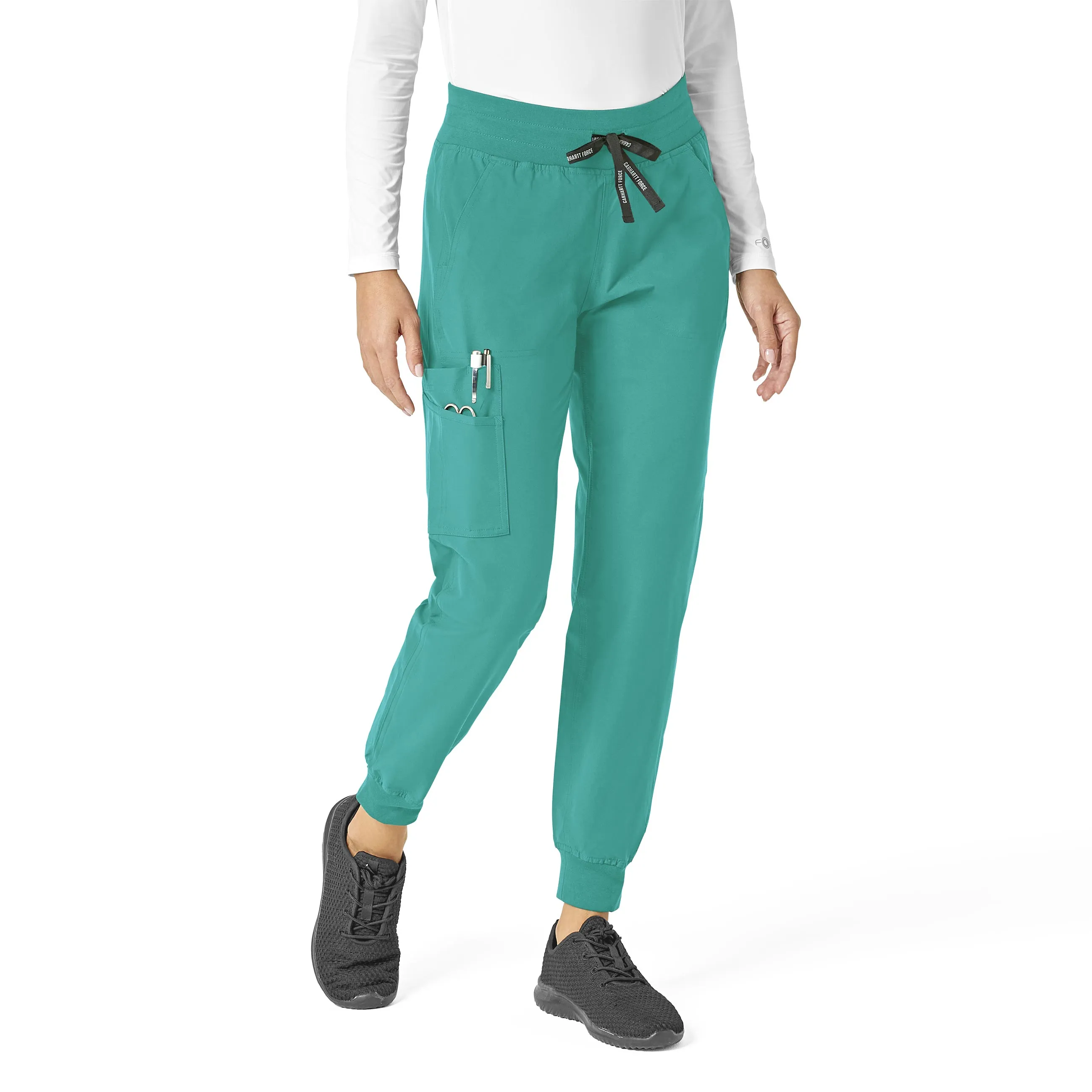 Carhartt Force Essentials Women's Jogger Scrub Pant - Teal Blue