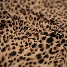 Cheetah Ribbed Fabric | Blue Moon Fabrics