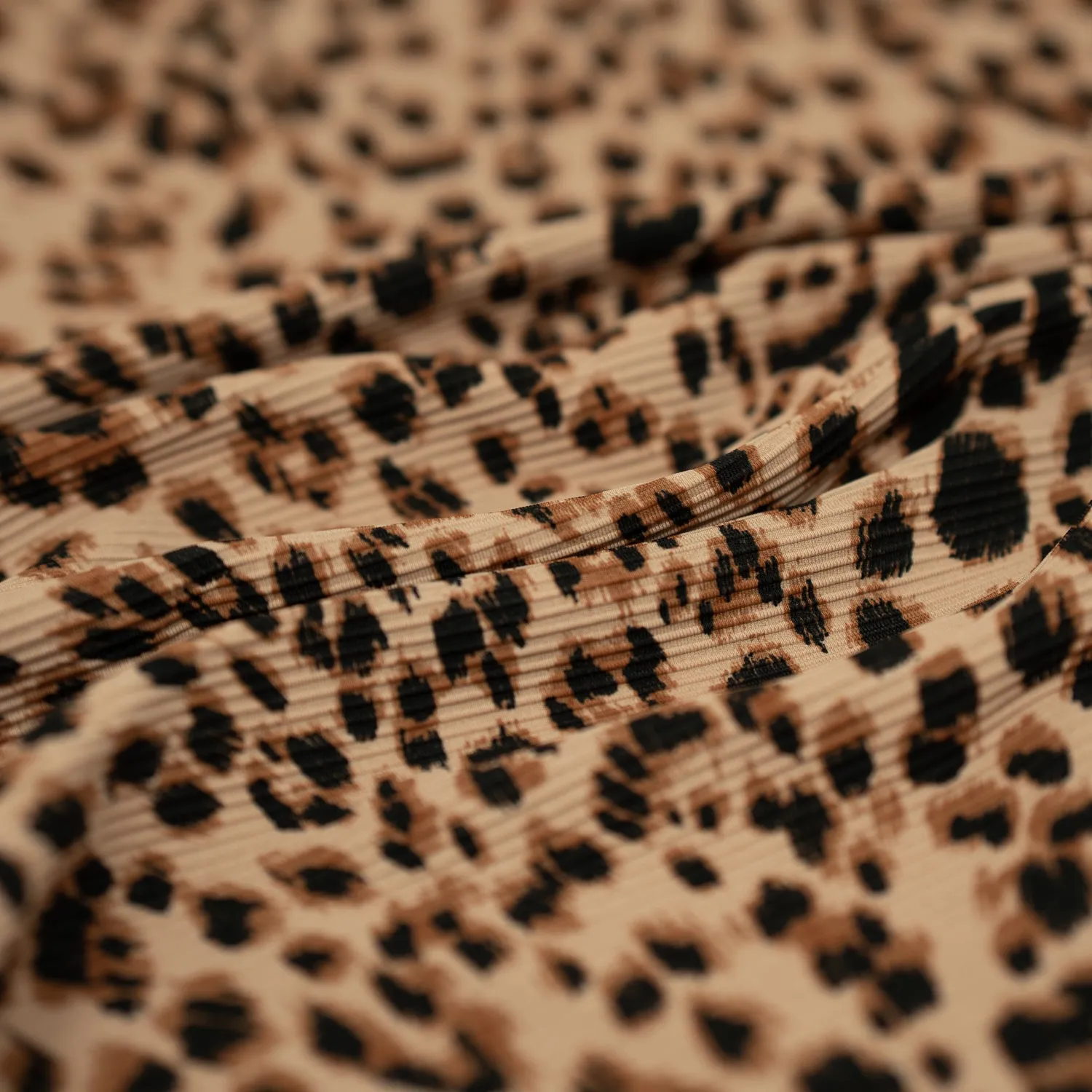 Cheetah Ribbed Fabric | Blue Moon Fabrics