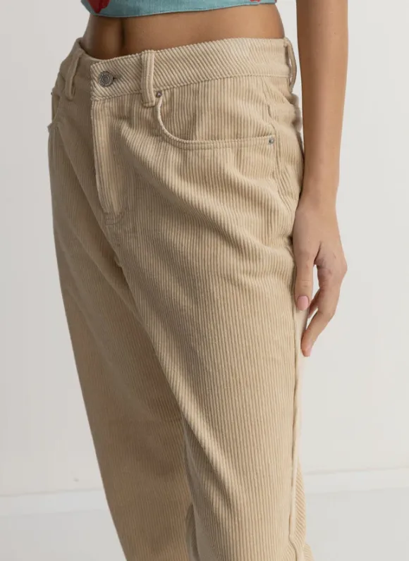 Chloe Low Rise Pant in Cream