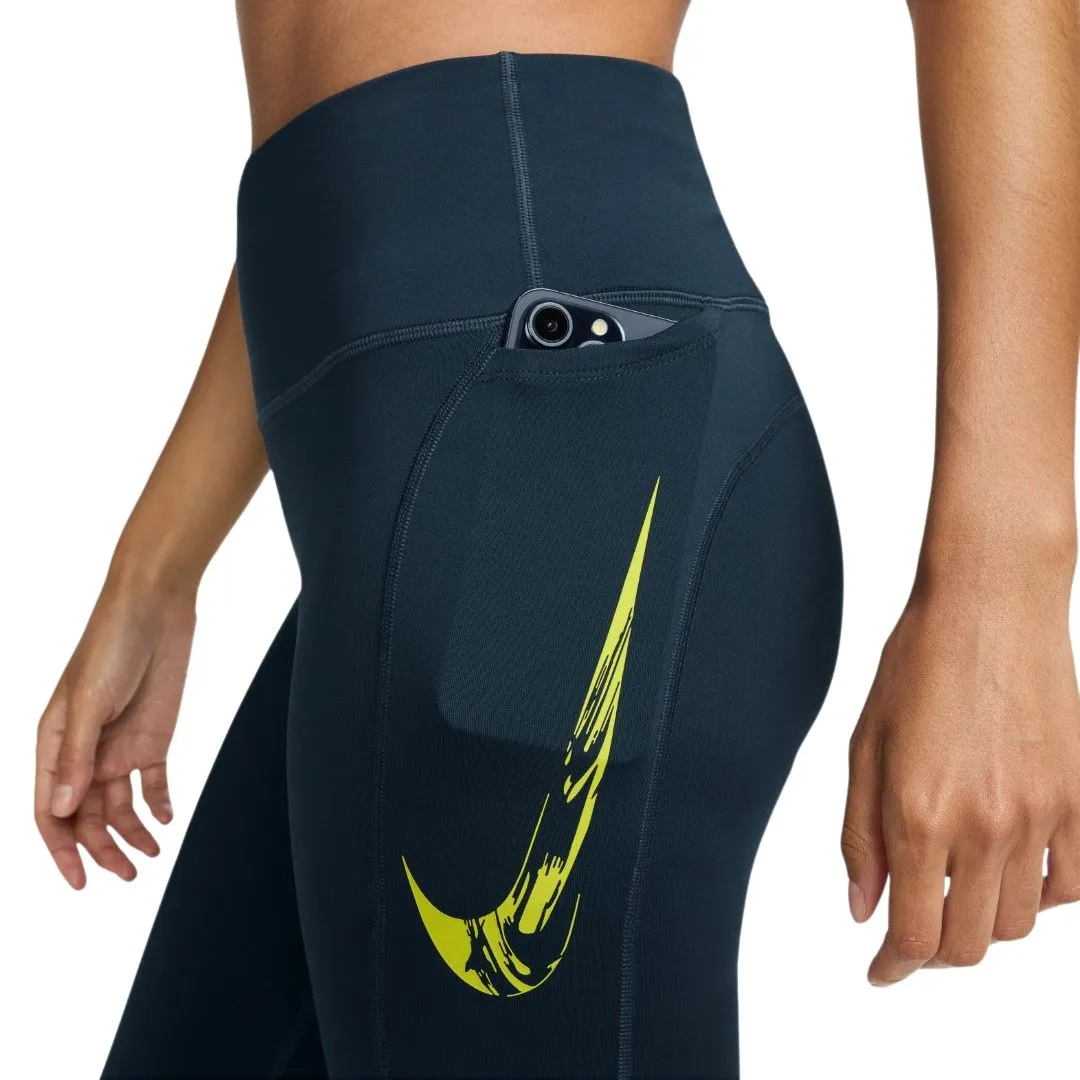 Fast Swoosh 7/8 Mid Rise Running Leggings