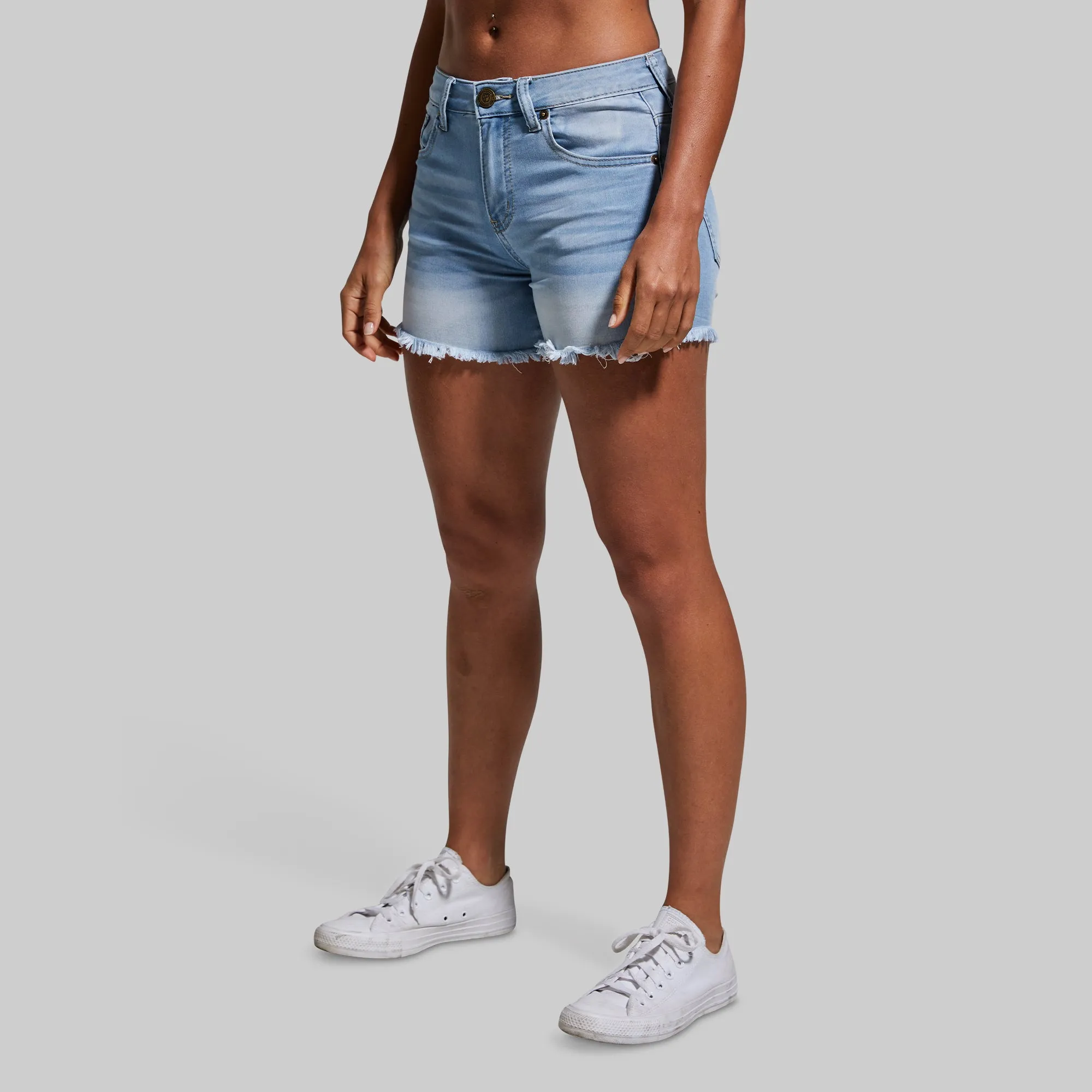 FLEX Stretchy Jean Short (Light Wash)