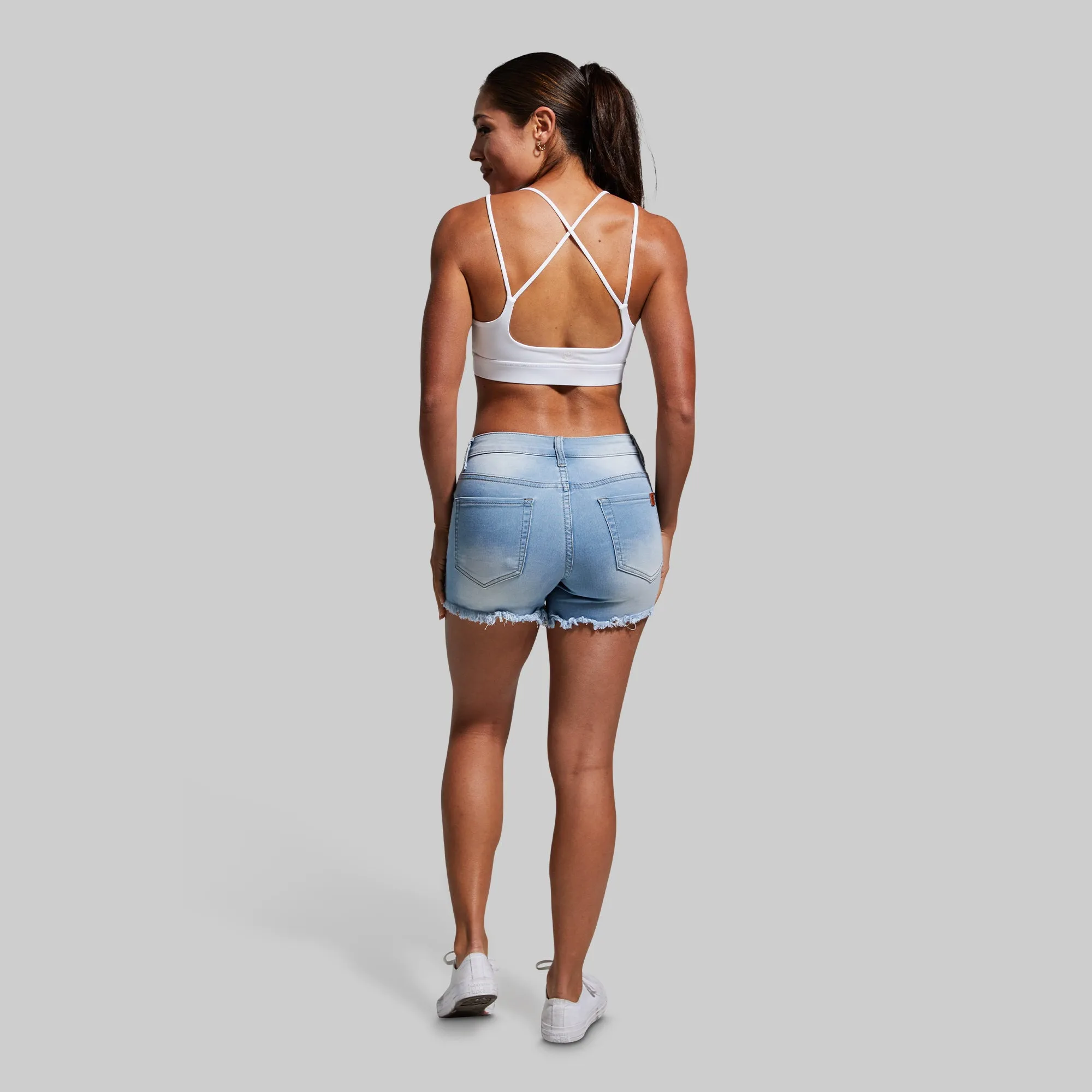 FLEX Stretchy Jean Short (Light Wash)