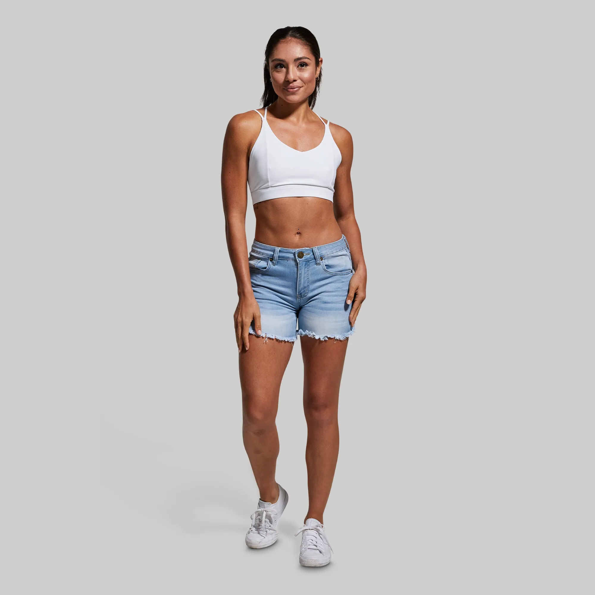 FLEX Stretchy Jean Short (Light Wash)