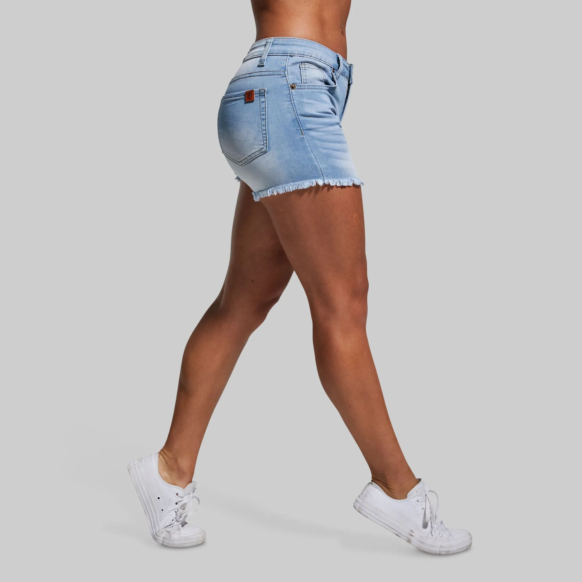 Flex Stretchy Jean Short (Light Wash)