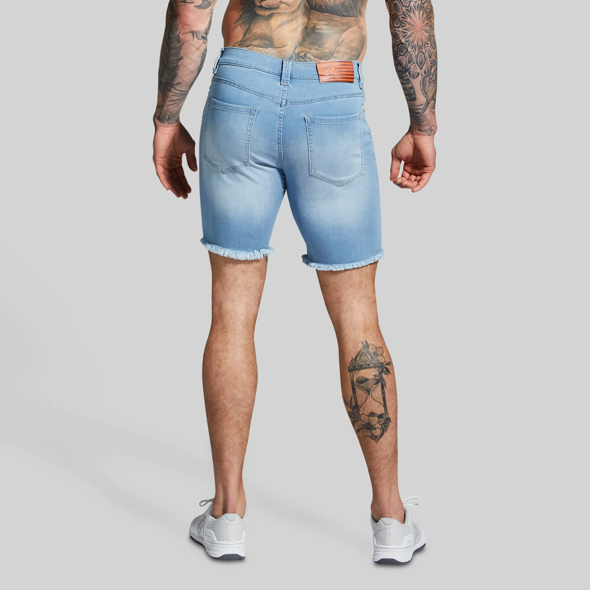 FLEX Stretchy Jort 7" (Light Wash)