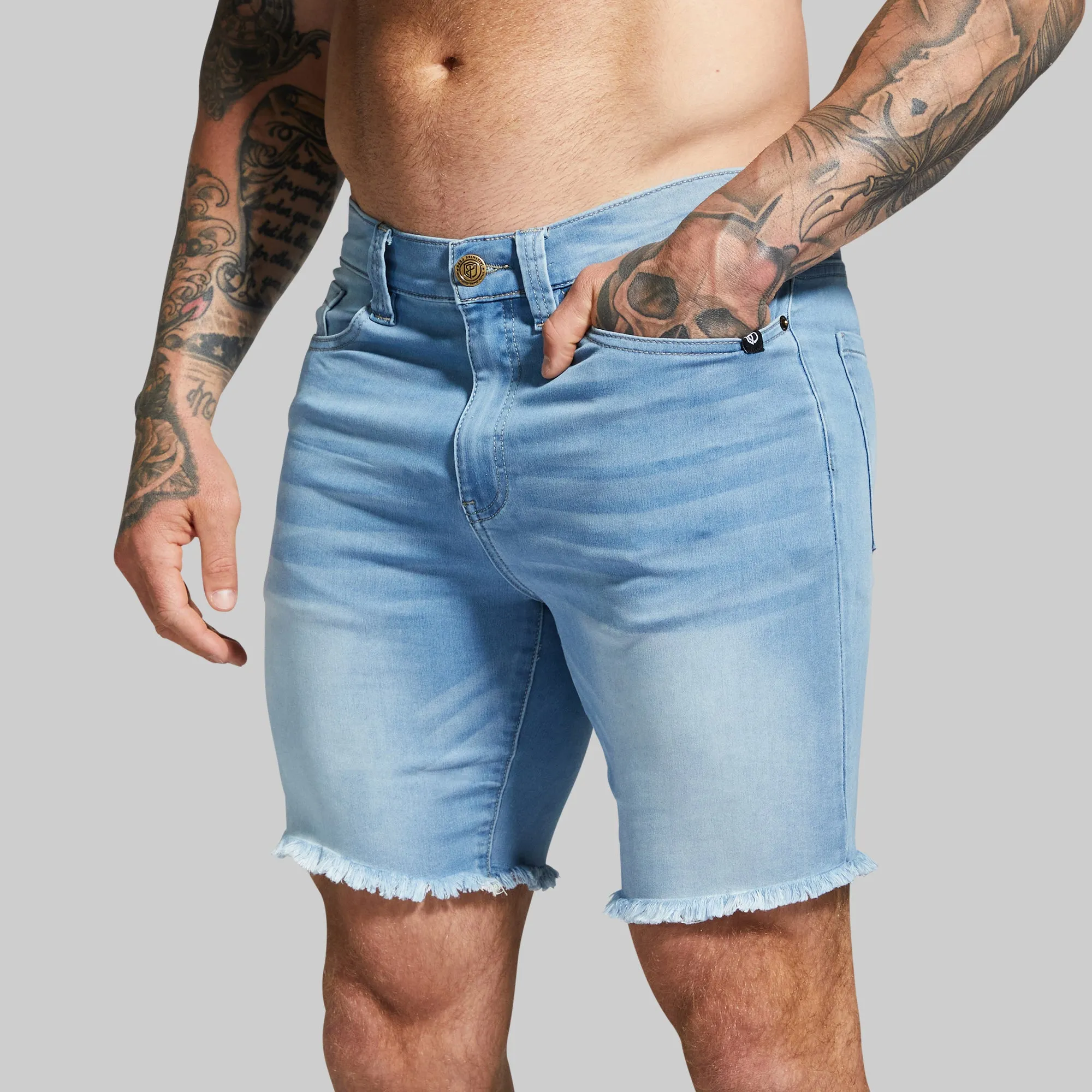 FLEX Stretchy Jort (Light Wash)