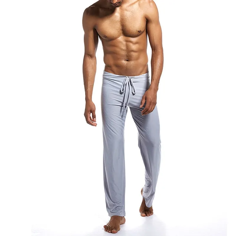 Funki Buys | Pants | Men's Yoga Pants | Tie-up Relaxed Fit Pants