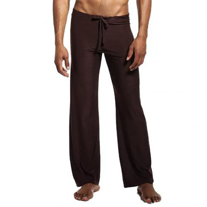 Funki Buys | Pants | Men's Yoga Pants | Tie-up Relaxed Fit Pants