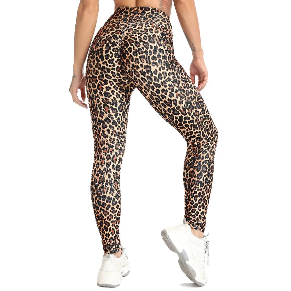 Funki Buys | Pants | Women's Snake Leopard Print Yoga Pants