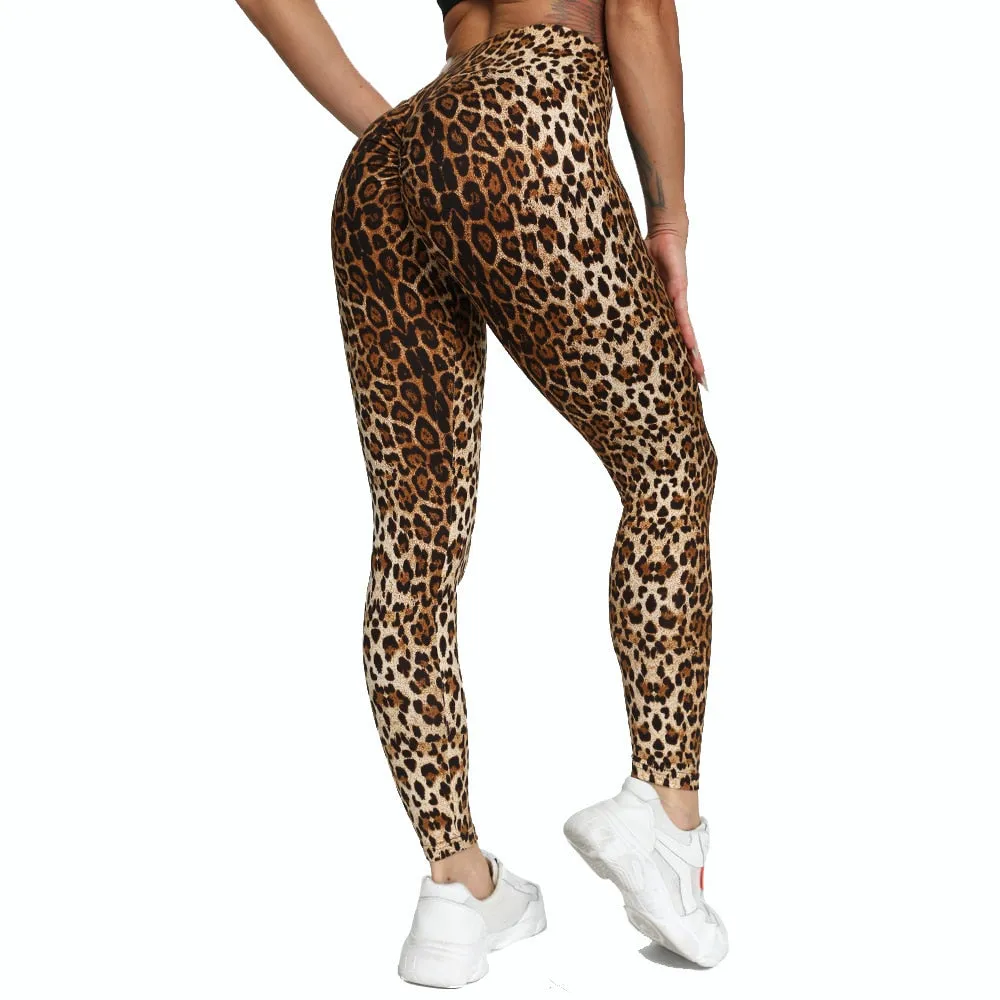 Funki Buys | Pants | Women's Snake Leopard Print Yoga Pants