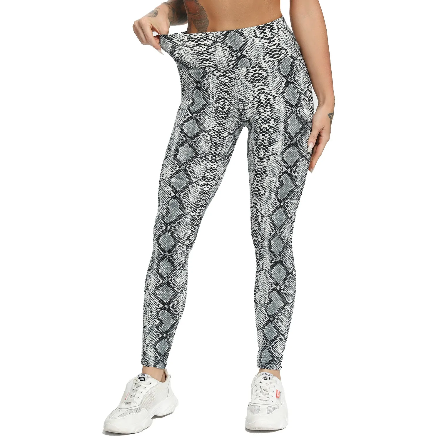 Funki Buys | Pants | Women's Snake Leopard Print Yoga Pants