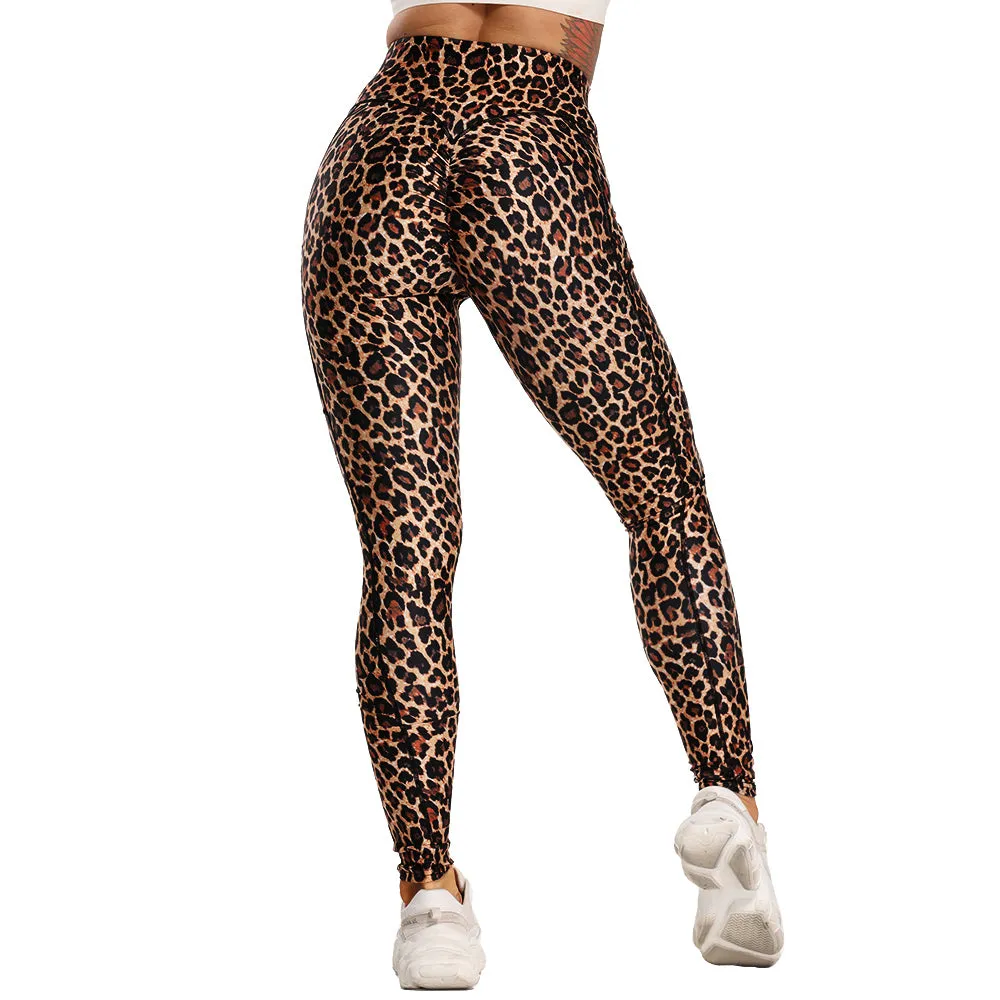 Funki Buys | Pants | Women's Snake Leopard Print Yoga Pants