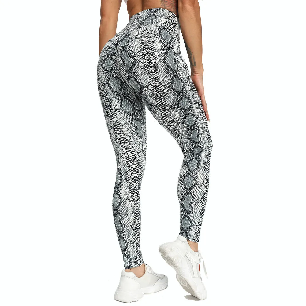 Funki Buys | Pants | Women's Snake Leopard Print Yoga Pants