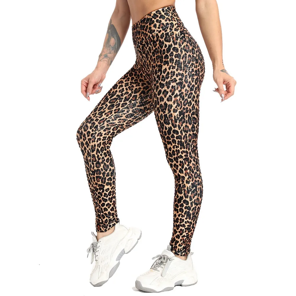 Funki Buys | Pants | Women's Snake Leopard Print Yoga Pants