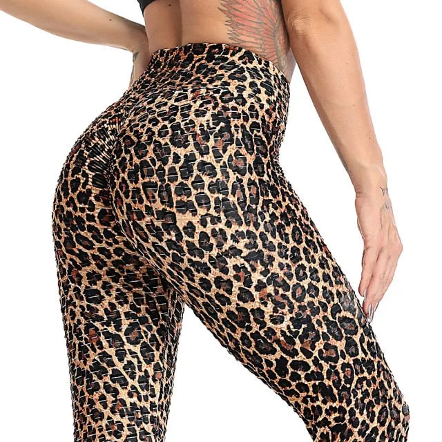 Funki Buys | Pants | Women's Snake Leopard Print Yoga Pants