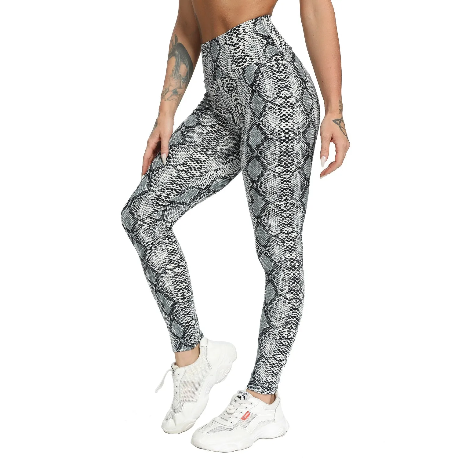 Funki Buys | Pants | Women's Snake Leopard Print Yoga Pants