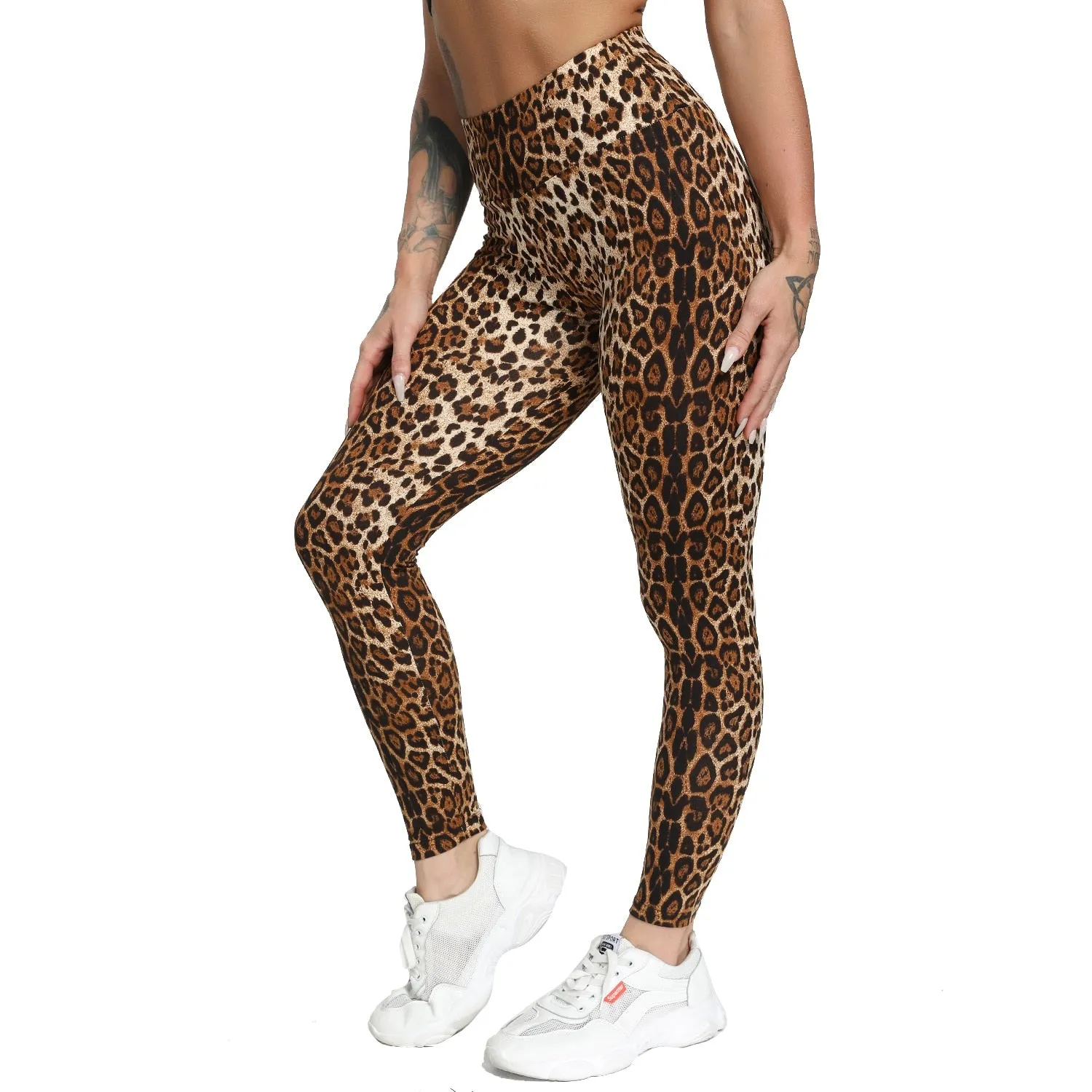 Funki Buys | Pants | Women's Snake Leopard Print Yoga Pants