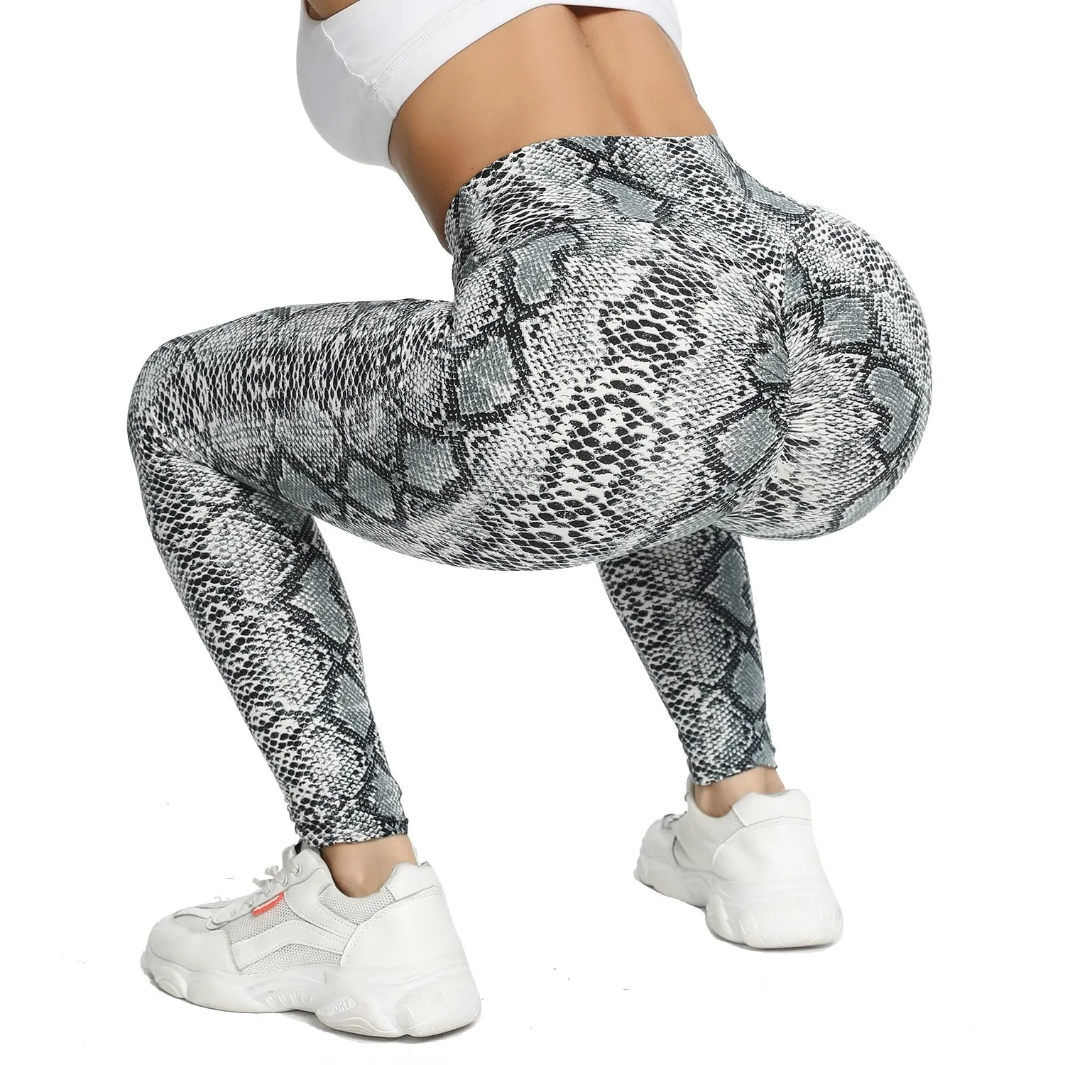 Funki Buys | Pants | Women's Snake Leopard Print Yoga Pants