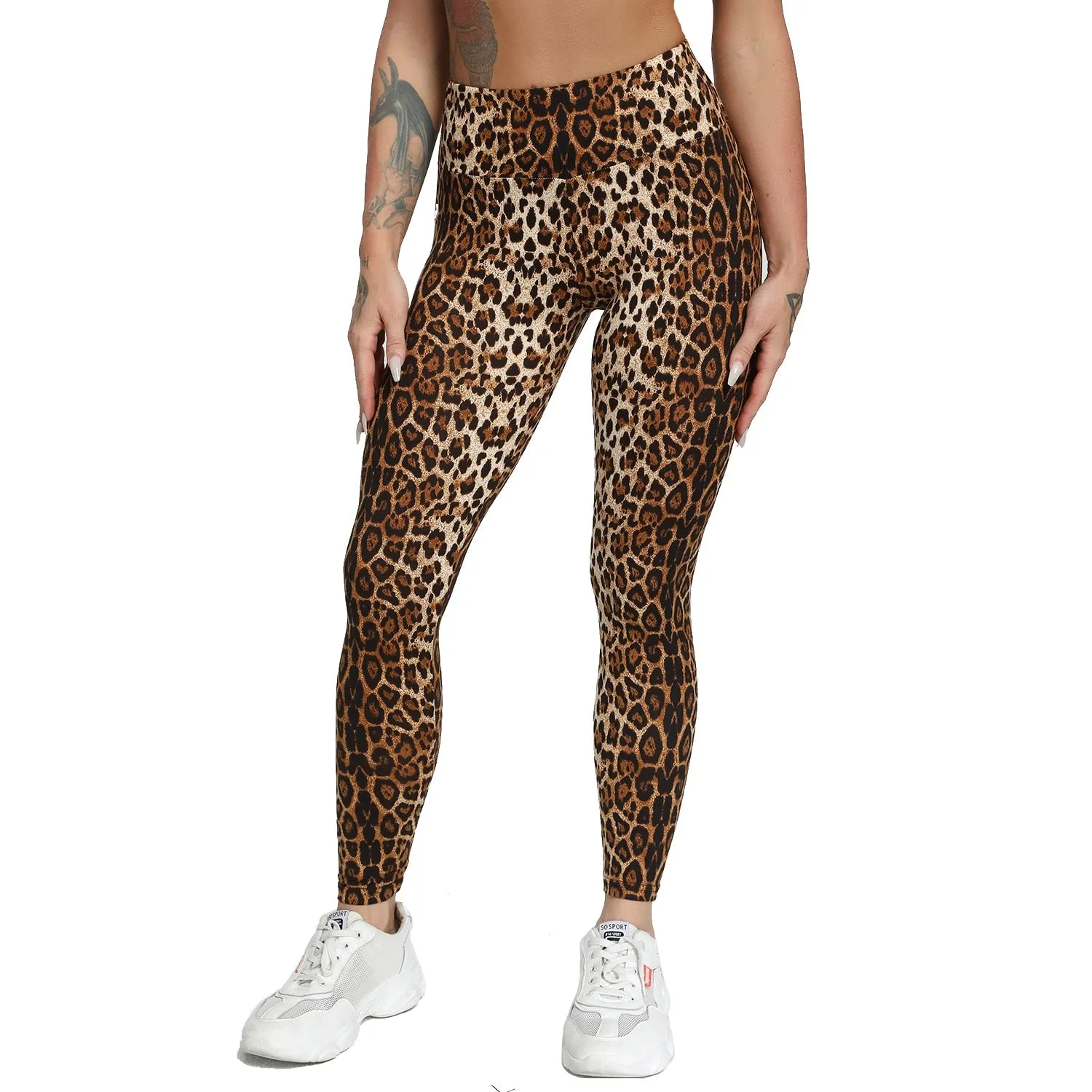 Funki Buys | Pants | Women's Snake Leopard Print Yoga Pants