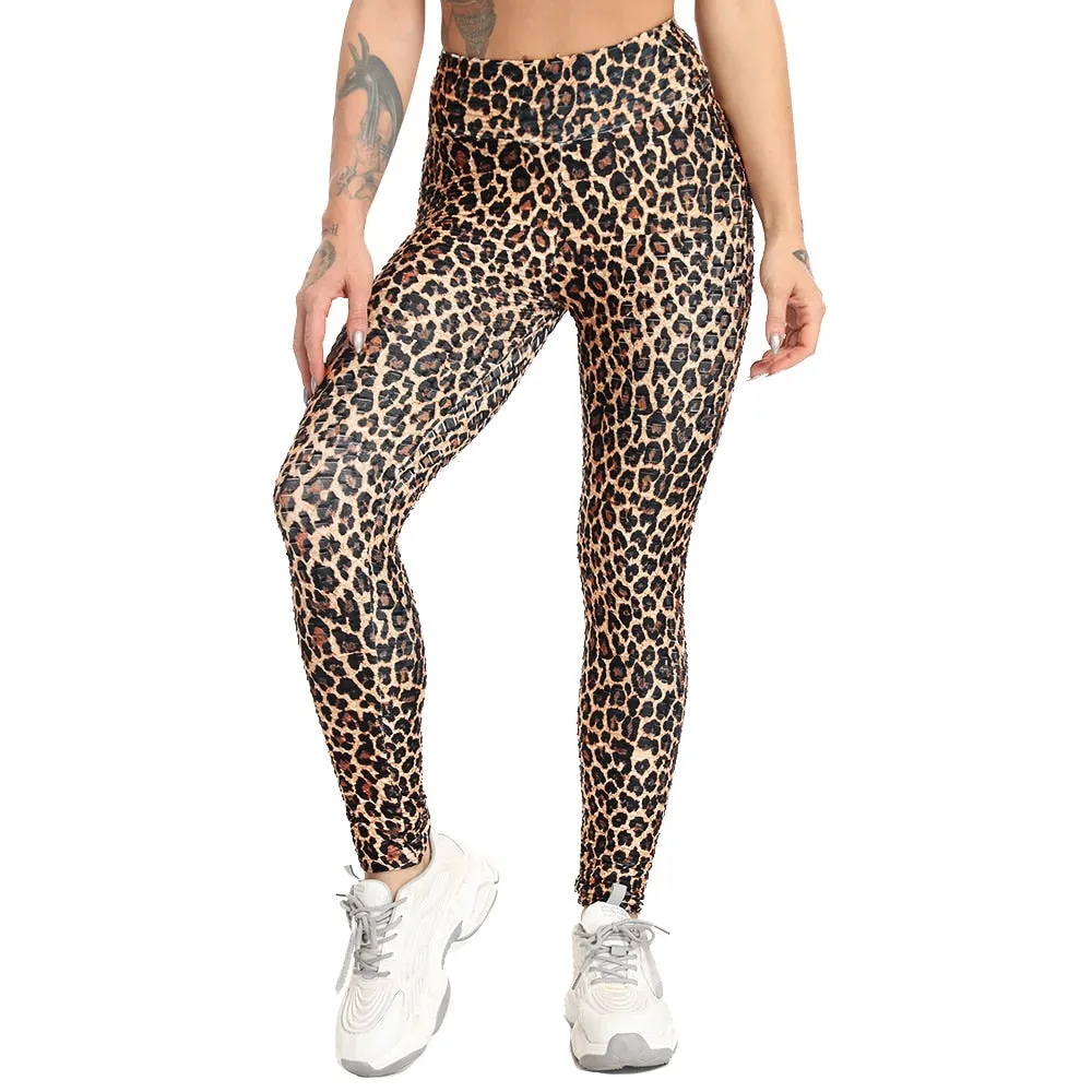 Funki Buys | Pants | Women's Snake Leopard Print Yoga Pants