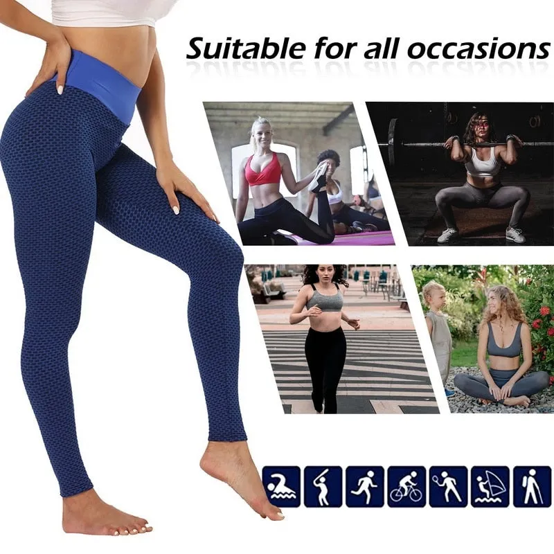 Funki Buys | Pants | Women's Stretch High Waist Yoga Pants