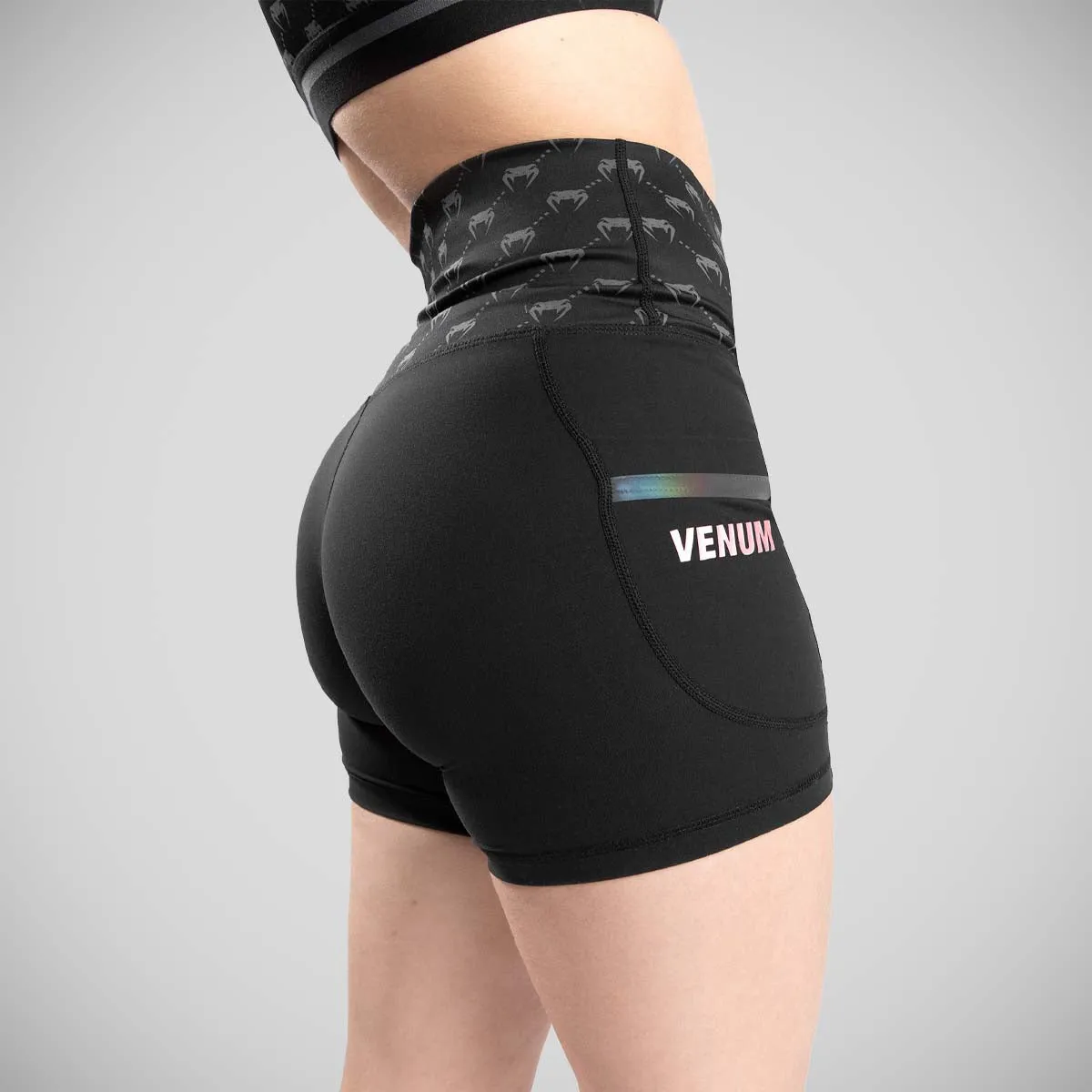 Gold Venum Monogram Women's Compression Shorts Black/Pink