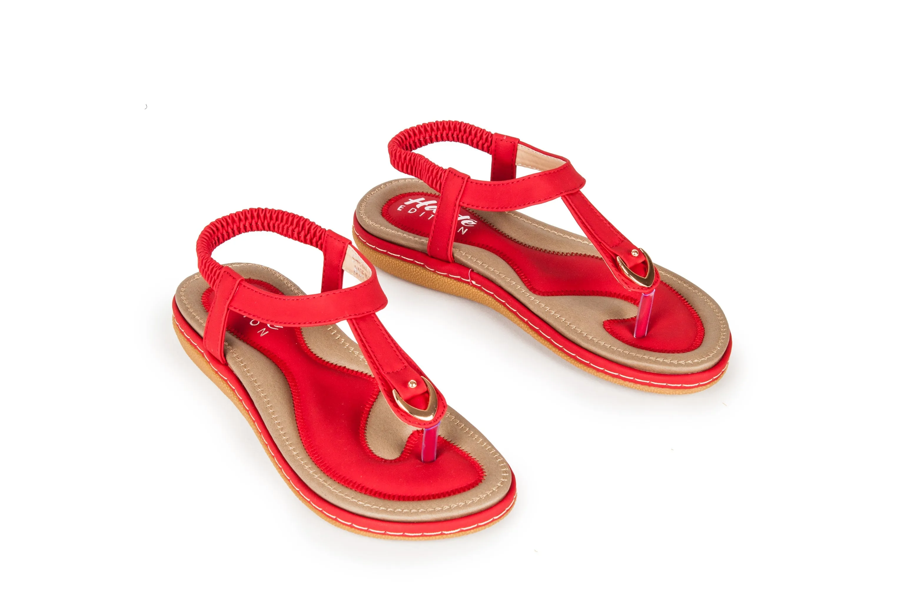 Haute Edition Women's Classic Bohemian Comfort Sandals