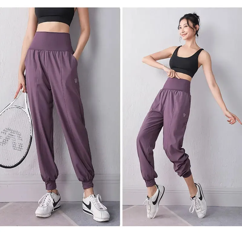 High Waist Pocket Soft Leisure Sweatpants