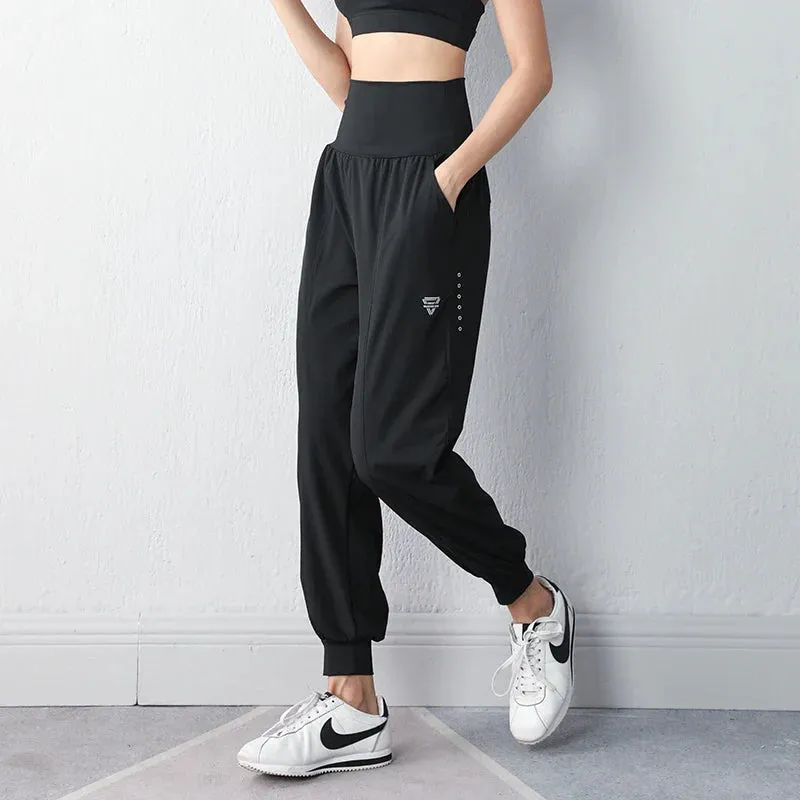 High Waist Pocket Soft Leisure Sweatpants