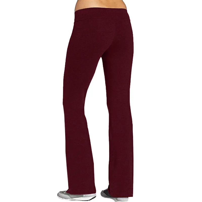 Long Pants Detire Yoga Pants Sport Woman High Waist Loose Causal Elastic