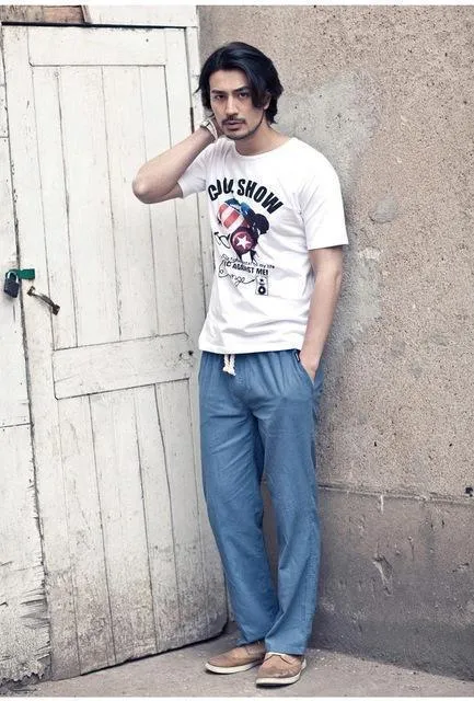 Loose Linen Pants For Men