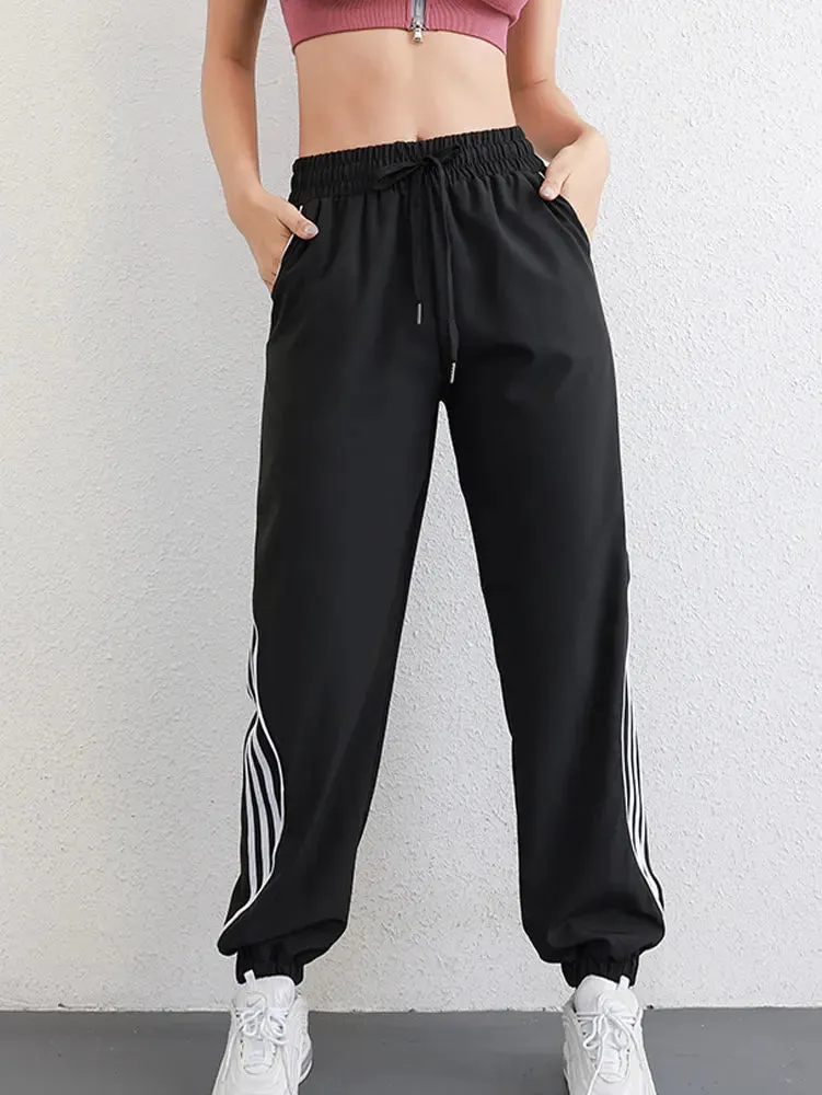 Loose Running Straight Tracksuit Sweatpants