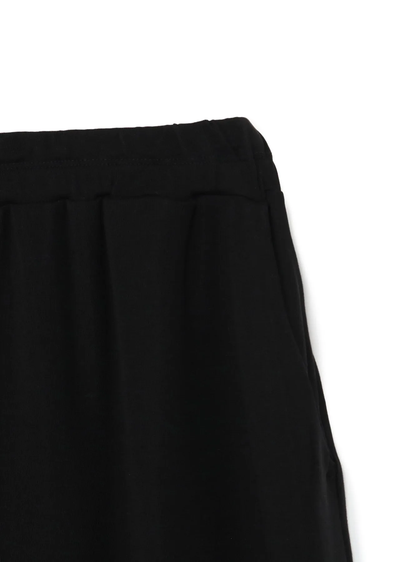 LYOCELL STRETCH RIB JERSEY 4/5 LENGTH WIDE PANTS