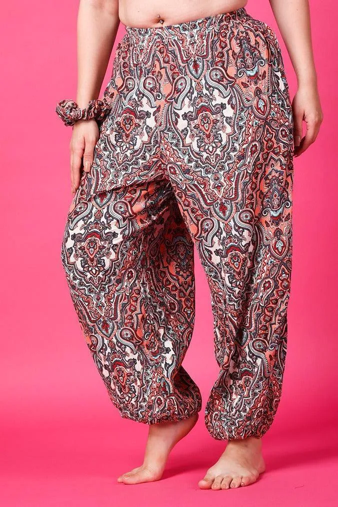 Multicolored Ethnic Printed Harem Pants