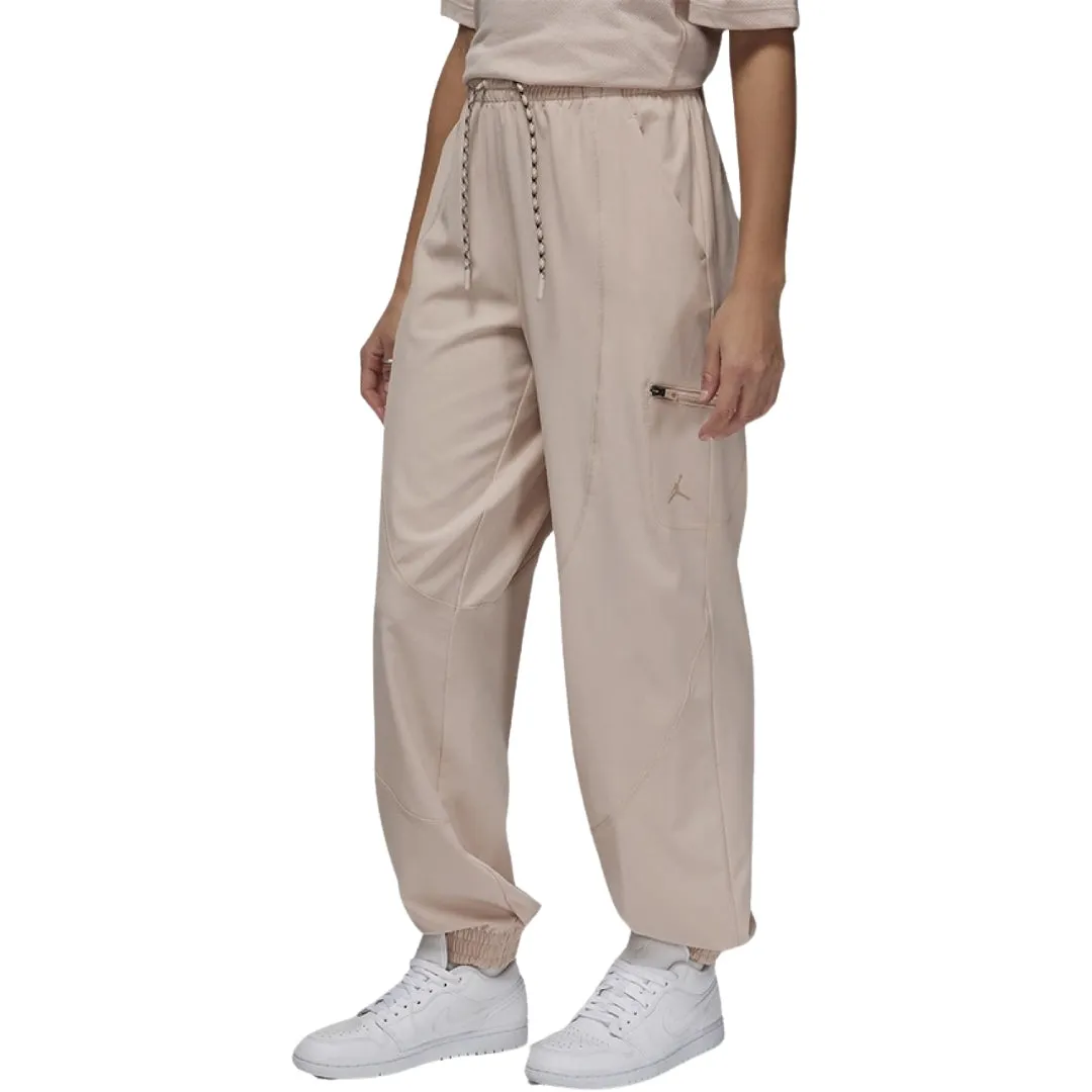 Nike Jordan Logo Loose Fit Beige Sweatpants