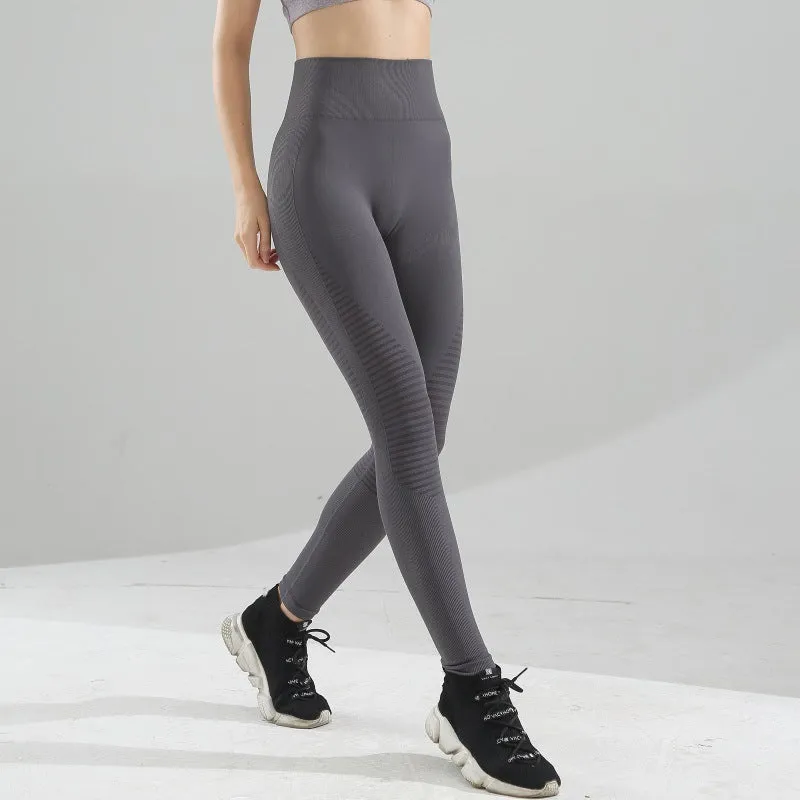 Nude Yoga pants women stretch tight running