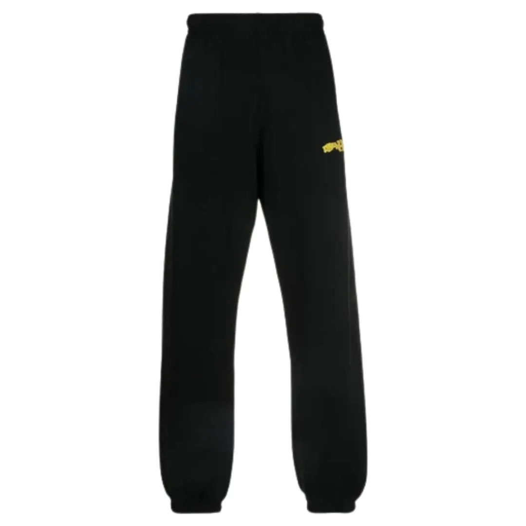 Off-White Crystal Wiz Slim Cuffed Black Sweatpants