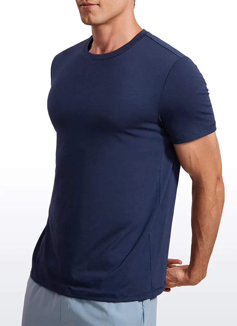 Quick Dry High Crewneck Short Sleeves Shirts