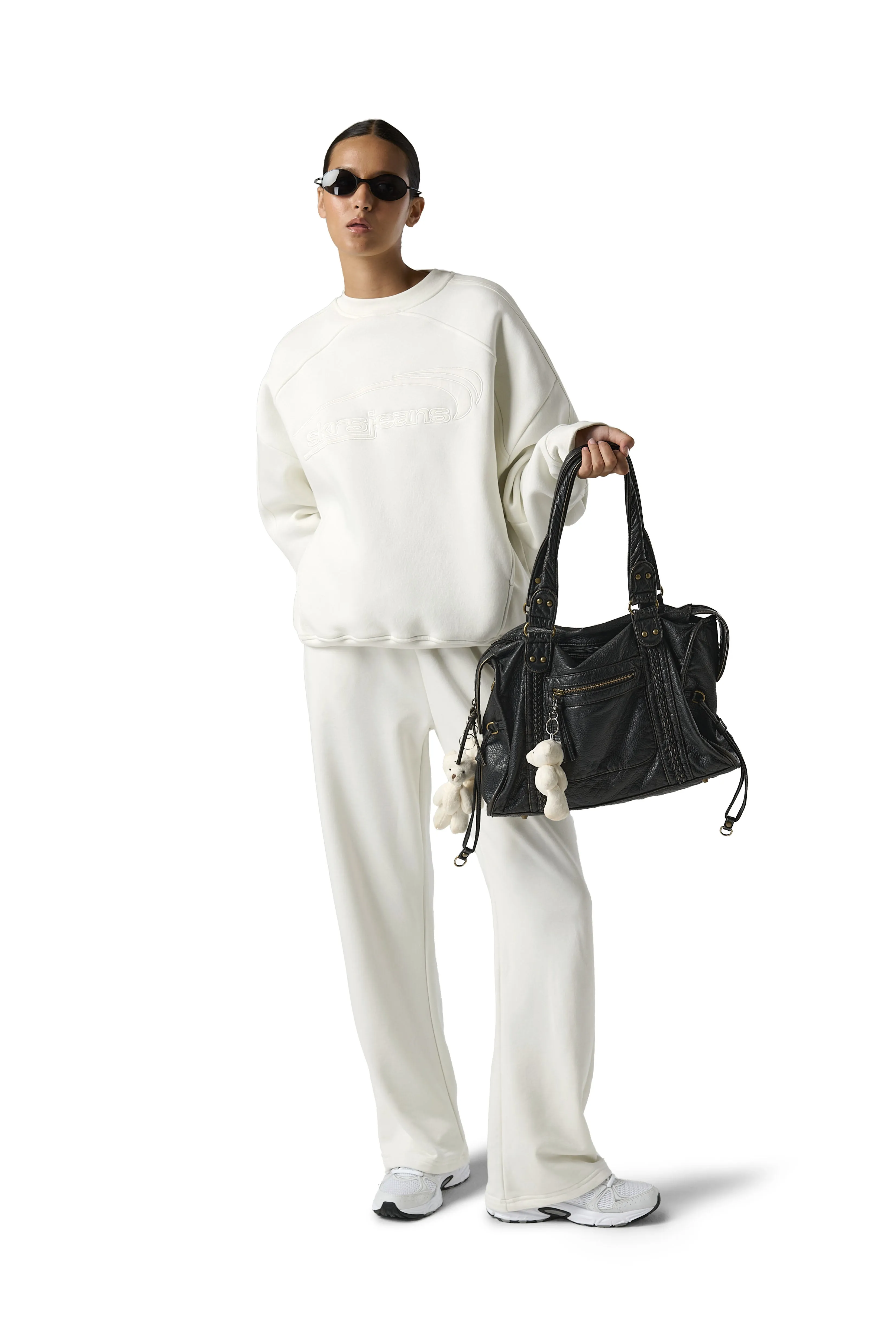 Series Wide Leg Sweatpants in Balm